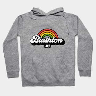 Groovy Rainbow Biathlon Life Hoodie